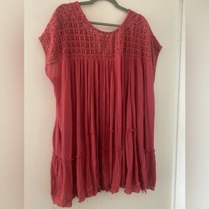 Free People sunfest crochet tunic